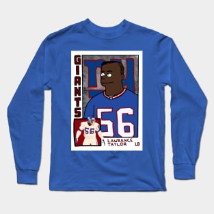 LAWRENCE TAYLOR Simpsons-Inspired Illustration by @cousscards Long Sleeve T-Shirt